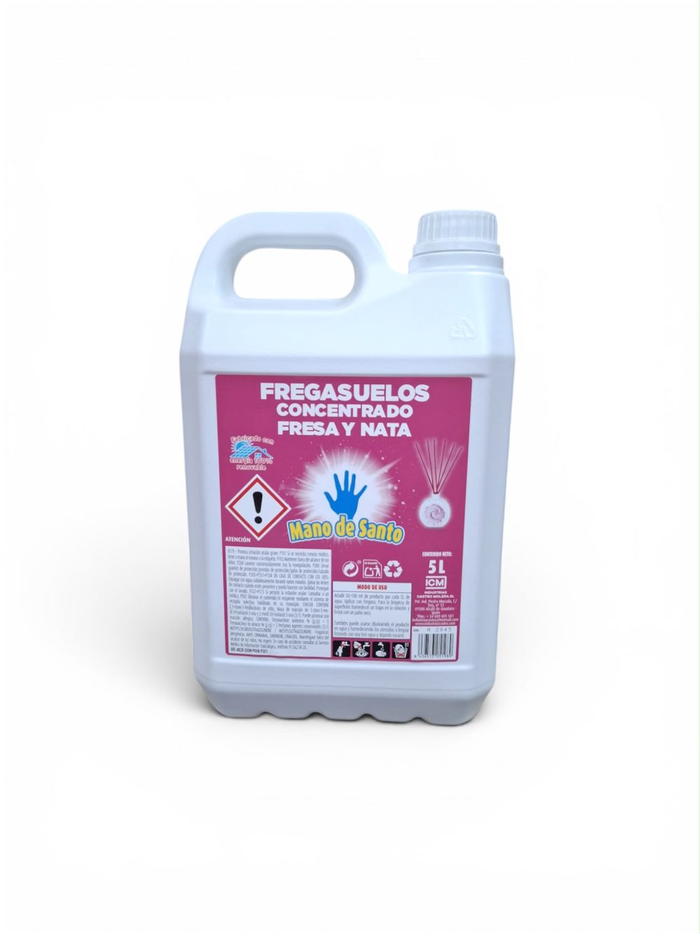 Fregasuelos 5 L - Fresa y nata