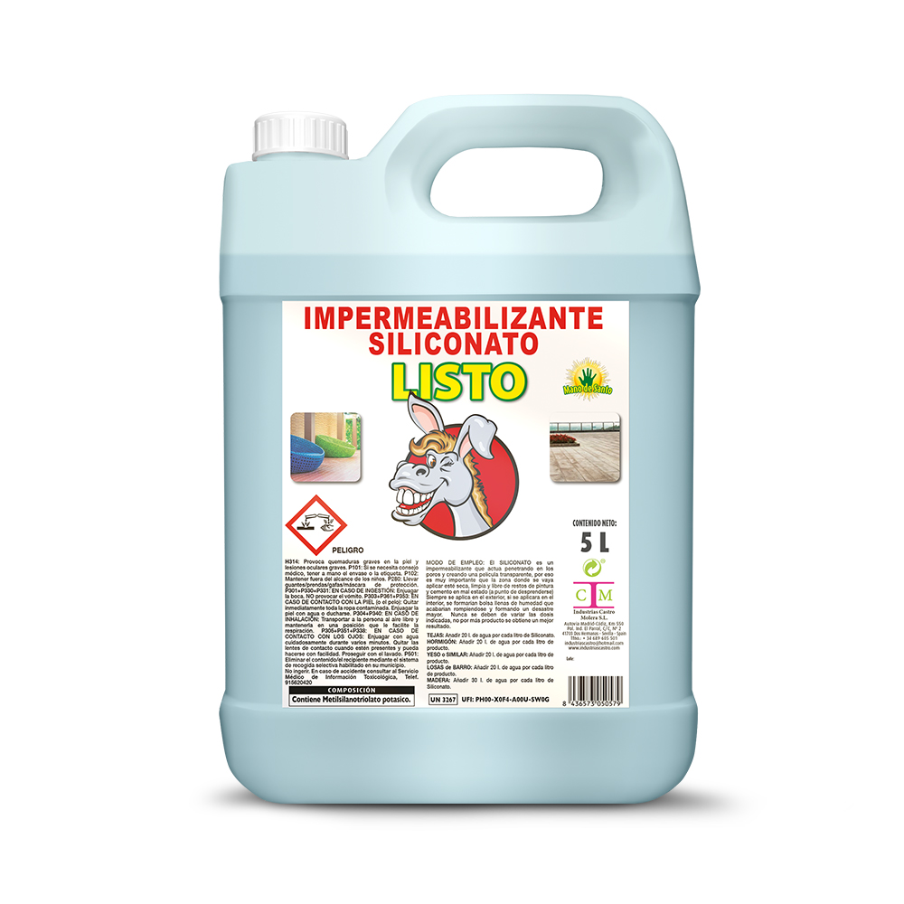 Siliconato Garrafa "Listo" 5 L